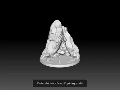 Universal Fantasy Miniature Base 3D Model Pack