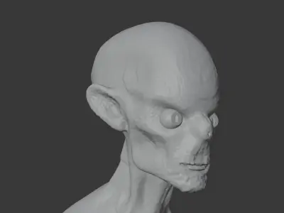 Hyper realistic alien high poly character  3D model