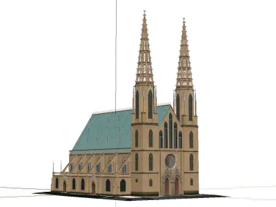 Architecture-Religion-God-Culture-Temple-041 church 3D model