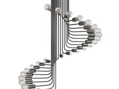 Chandelier 3d model collection 10 Pieces Low-poly 3D model