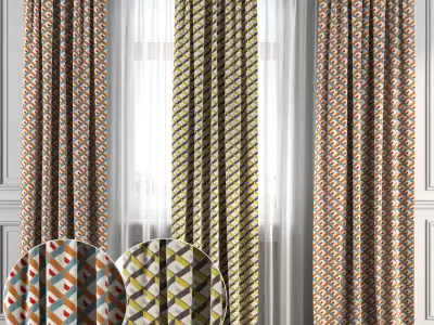 Curtain Set 171 3D model