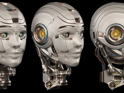 Robot Head 3 3D model