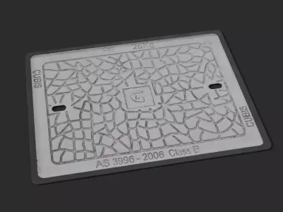 Telstra Manhole Cover 3D model