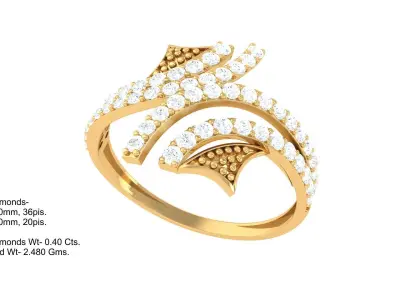 Women Ring  Render 3dm STL OBJ FBX Details 3D print model 127