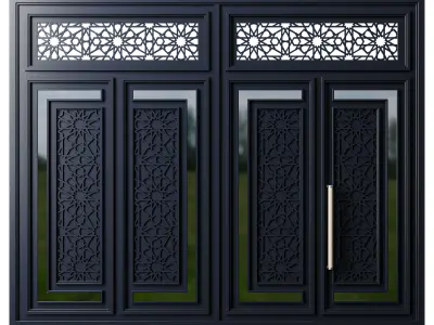 Gate black loft 012 3D model