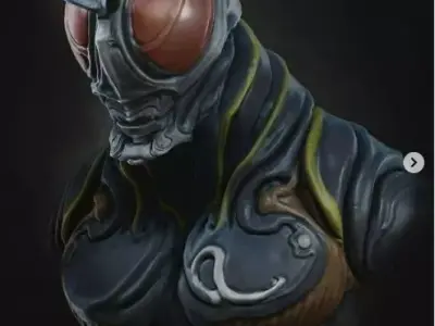 kamen rider black RX 3D print model