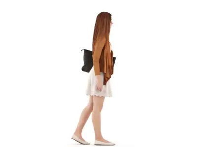 Emma posed 5 3D model