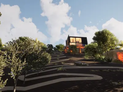 Revit Modern Beach house 3D model