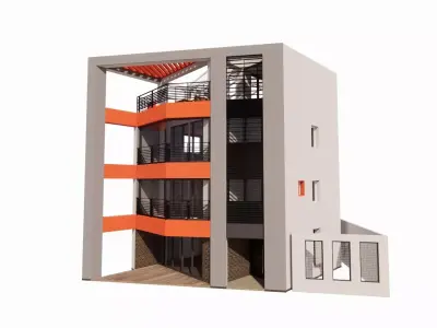 Office building-Building -Administrative structure 3D model