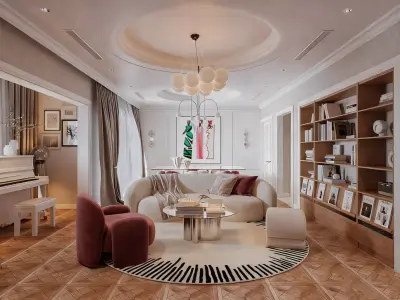 Nice Little Living Room No1 3D model