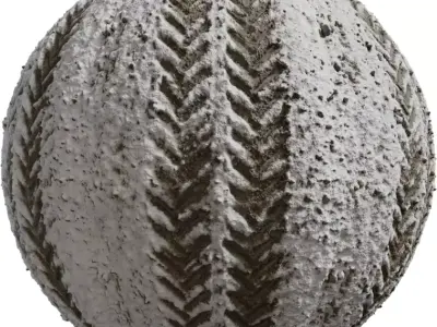 Snowy Dirt Road with Chevron Tire Tracks Texture