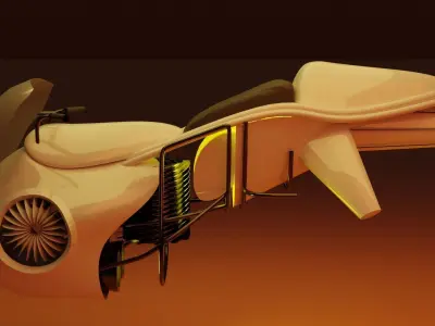 Sci Fi Bike 3D model