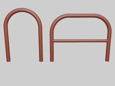 Bike street parking for diorama Low-poly 3D model