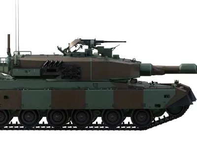 Type 90 tank 3D model