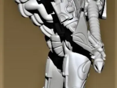 Guardian humanoid robot 3D print model