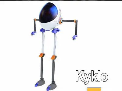 Xyff Sci-Fi Robots Vol 1 Kyklo HrBrt 3D model