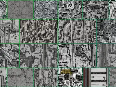 40 Seamless Sci-fi Patterns - EXPOSED Texture
