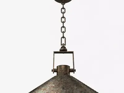 Pendant Lamp Vintage Low-poly 3D model