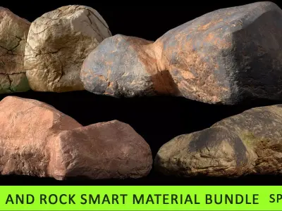 Stone and Rock smart material bundle Texture