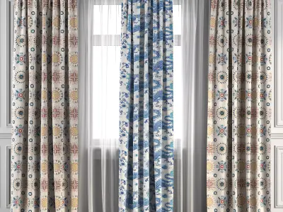 Curtain Set 104 3D model