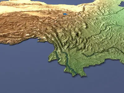 CINA map of china 3D model