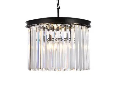 Yazmin Light Crystal Drum Chandelier 3D model