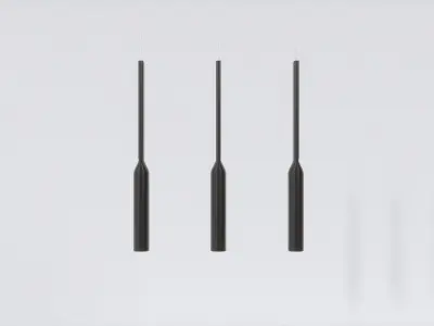 Futuristic Modern Pendant Light 02 3D model