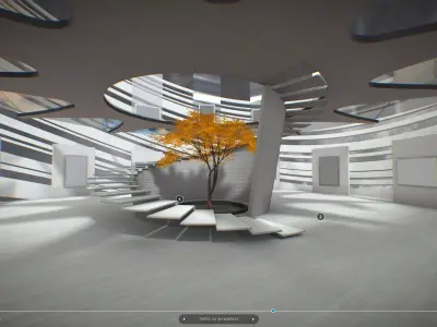 VR Gallery Mind Storm  3D model