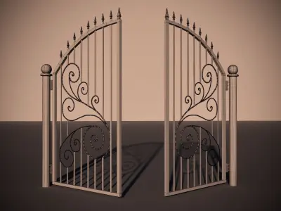 Bronze Gate 3D model