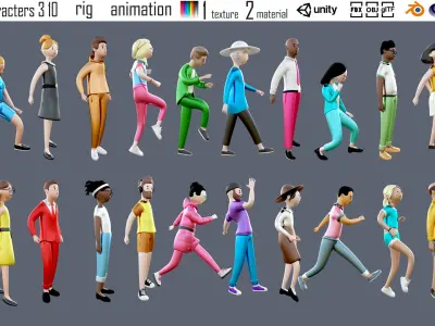  cartoon characters 3 10 Glamour 