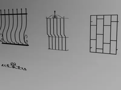 Wrought iron 3D model