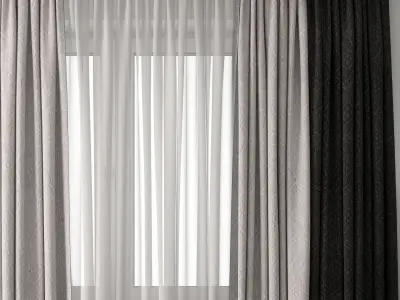Curtain 28 3D model purchase