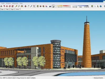 Sketchup Cultral Center E5 3D model