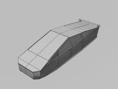 Futuristic Cybertruck 3D model