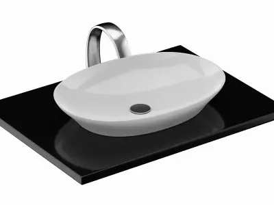 TOTO Kiwami Oval Vessel Lavatory 3D model