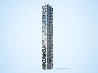 Apartment Building Day and Night Low-poly 3D model