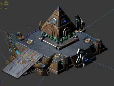 Heterogeneous - Architecture - Pyramid 02 3D model