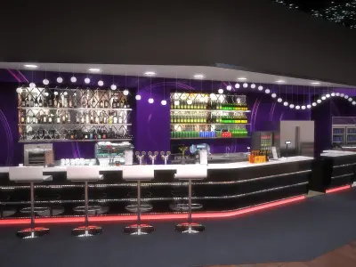 Bar  lounge 3Dmodel 3D model