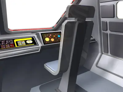 Shuttle Model XV sci-fi spaceship 3D model