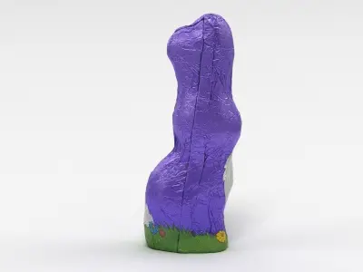 Milka Chocolate Bunny 002 Low-poly 3D model