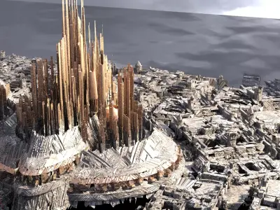 Asgardian Towers Kit bash 3D model