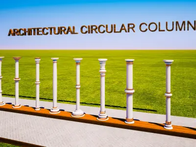 Architectural columns Free 3D model