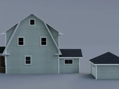 Low Poly House 26 Low-poly 3D model