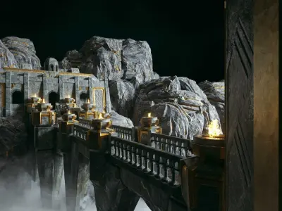 FORGE THE FANTASY Low-poly 3D model