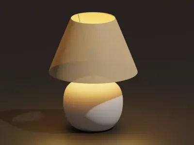 Lamp style 3 Low-poly 3D model