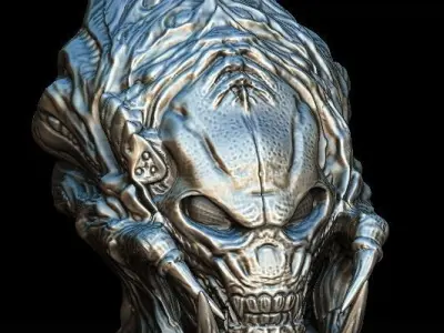 Predalien predator bio mask 3D model