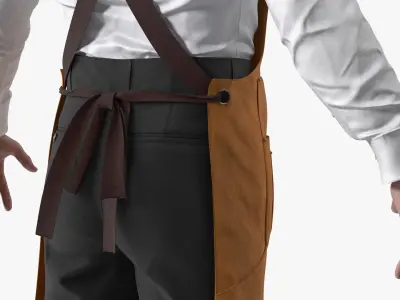  Barista Workwear Uniform on Man 