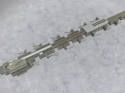 EDDF Terminal 1A2 2 Low-poly 3D model