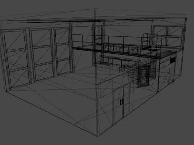 Modern Loft 3D Model Free low-poly 3D model