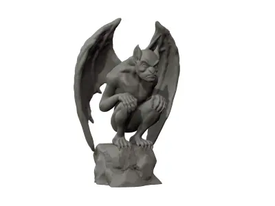 Gargoyle Statue 3D model 3D print model